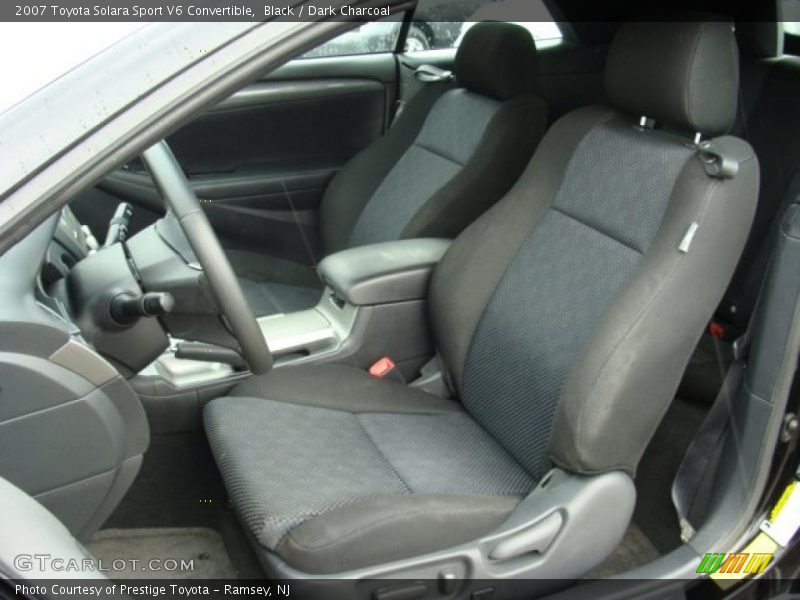 Black / Dark Charcoal 2007 Toyota Solara Sport V6 Convertible