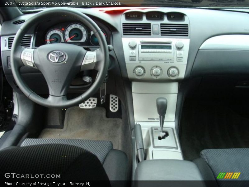 Black / Dark Charcoal 2007 Toyota Solara Sport V6 Convertible
