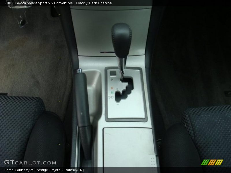 Black / Dark Charcoal 2007 Toyota Solara Sport V6 Convertible