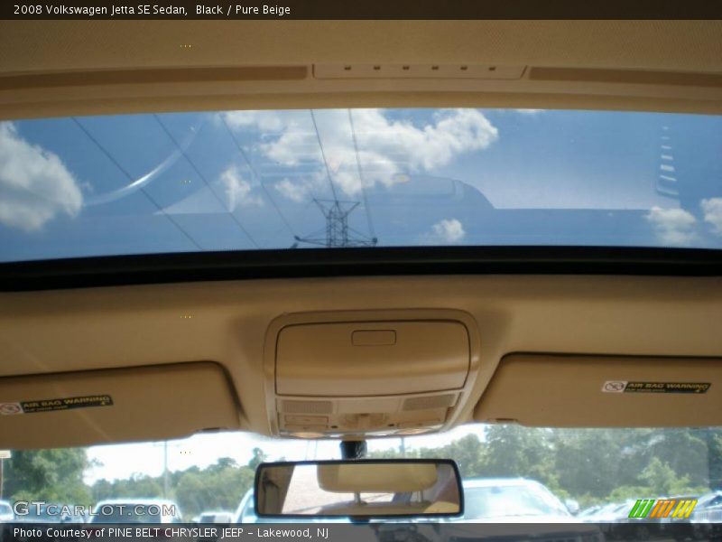 Black / Pure Beige 2008 Volkswagen Jetta SE Sedan