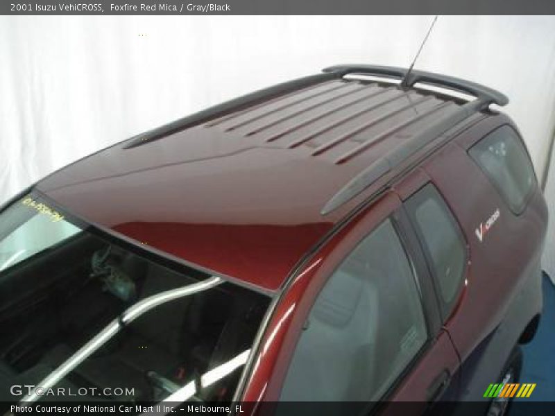 Foxfire Red Mica / Gray/Black 2001 Isuzu VehiCROSS