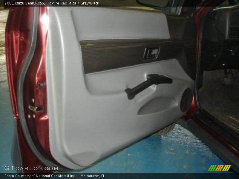 Foxfire Red Mica / Gray/Black 2001 Isuzu VehiCROSS