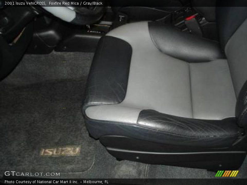 Foxfire Red Mica / Gray/Black 2001 Isuzu VehiCROSS