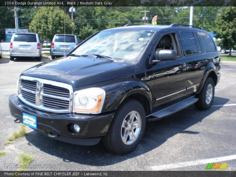 Black / Medium Slate Gray 2004 Dodge Durango Limited 4x4