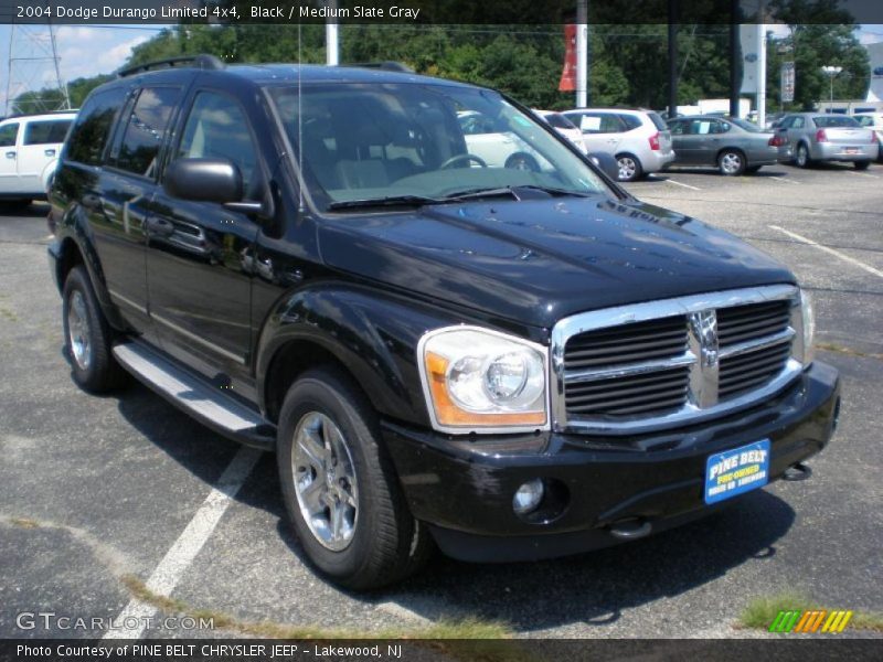 Black / Medium Slate Gray 2004 Dodge Durango Limited 4x4