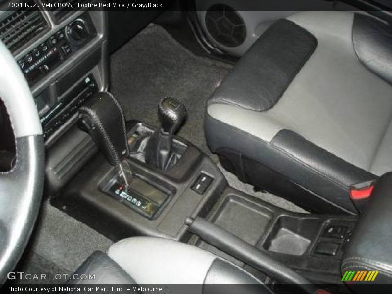 Foxfire Red Mica / Gray/Black 2001 Isuzu VehiCROSS