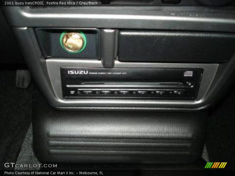 Foxfire Red Mica / Gray/Black 2001 Isuzu VehiCROSS