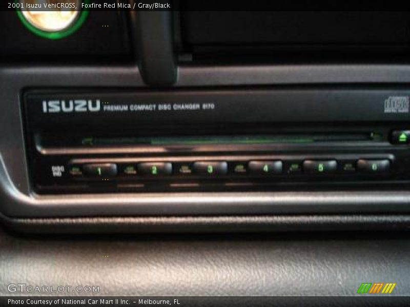 Foxfire Red Mica / Gray/Black 2001 Isuzu VehiCROSS