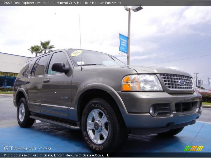 Mineral Grey Metallic / Medium Parchment 2002 Ford Explorer Limited 4x4