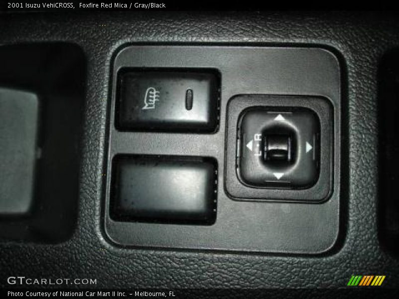 Foxfire Red Mica / Gray/Black 2001 Isuzu VehiCROSS