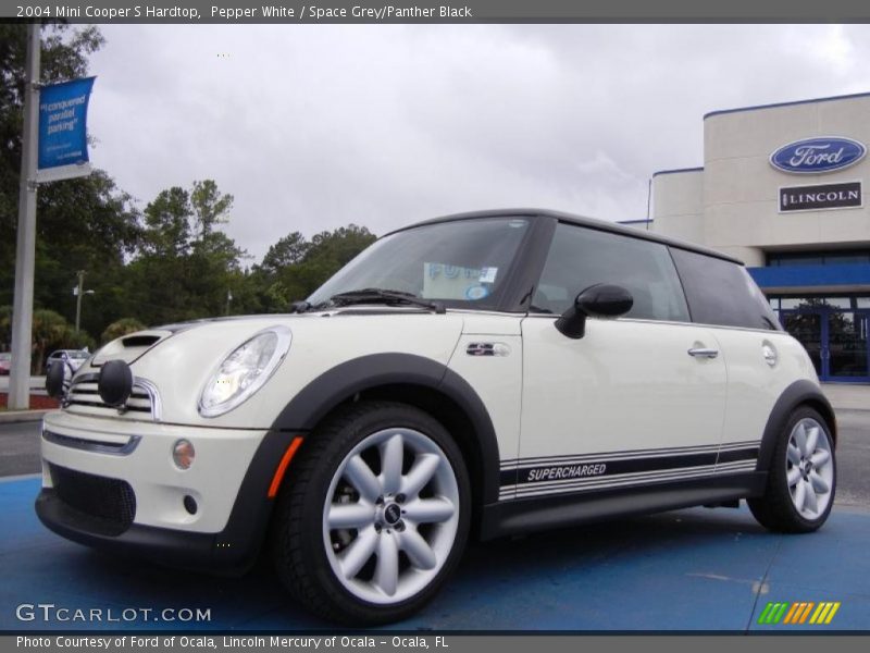 Pepper White / Space Grey/Panther Black 2004 Mini Cooper S Hardtop