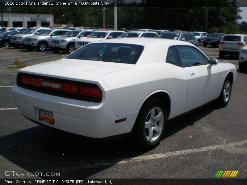 Stone White / Dark Slate Gray 2010 Dodge Challenger SE