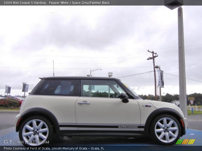 Pepper White / Space Grey/Panther Black 2004 Mini Cooper S Hardtop