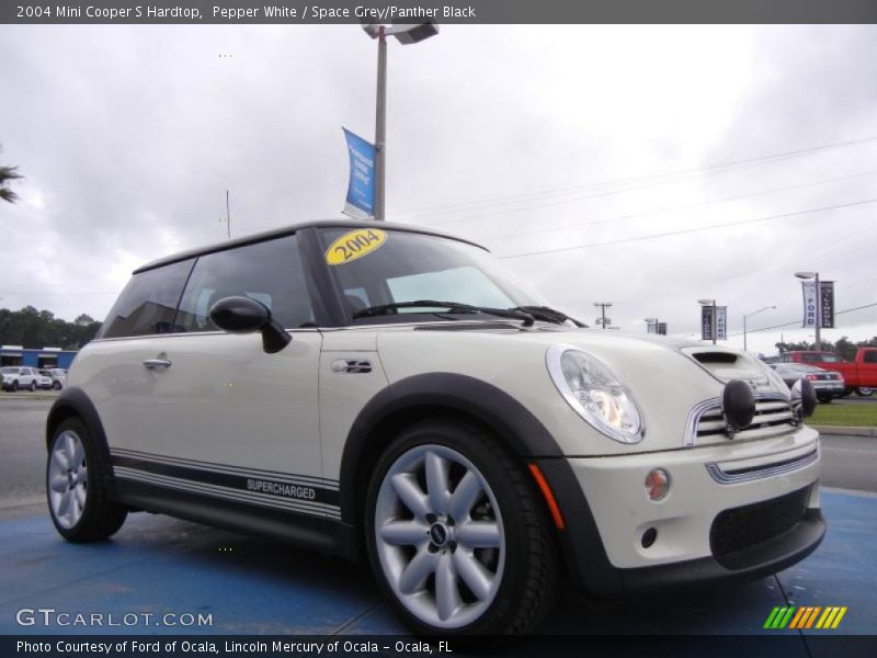 Pepper White / Space Grey/Panther Black 2004 Mini Cooper S Hardtop