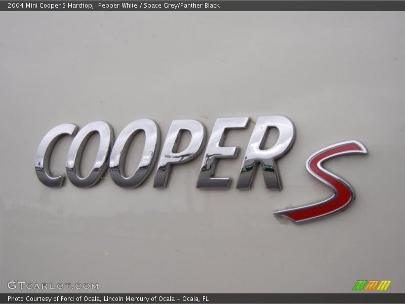 Pepper White / Space Grey/Panther Black 2004 Mini Cooper S Hardtop