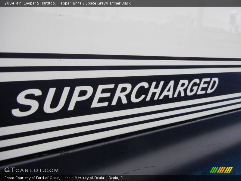 Pepper White / Space Grey/Panther Black 2004 Mini Cooper S Hardtop