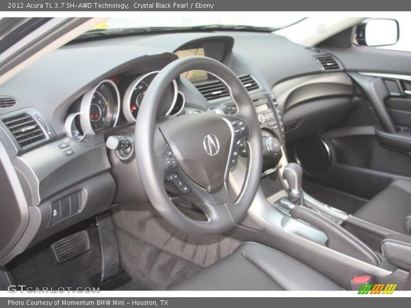 Crystal Black Pearl / Ebony 2012 Acura TL 3.7 SH-AWD Technology