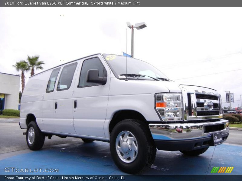 Oxford White / Medium Flint 2010 Ford E Series Van E250 XLT Commericial