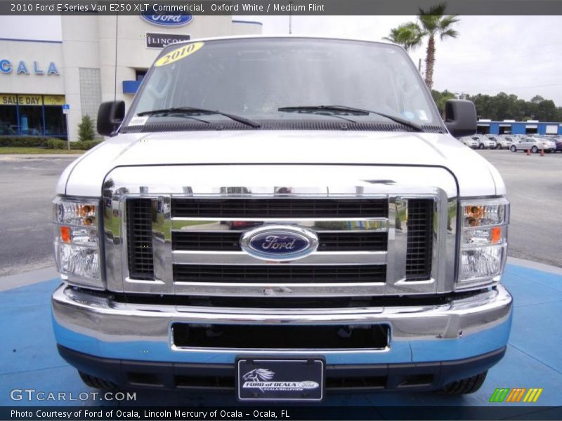 Oxford White / Medium Flint 2010 Ford E Series Van E250 XLT Commericial