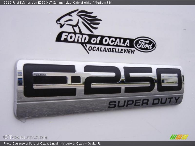 Oxford White / Medium Flint 2010 Ford E Series Van E250 XLT Commericial