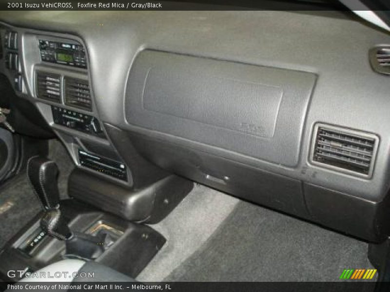 Foxfire Red Mica / Gray/Black 2001 Isuzu VehiCROSS