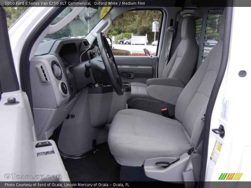 Oxford White / Medium Flint 2010 Ford E Series Van E250 XLT Commericial