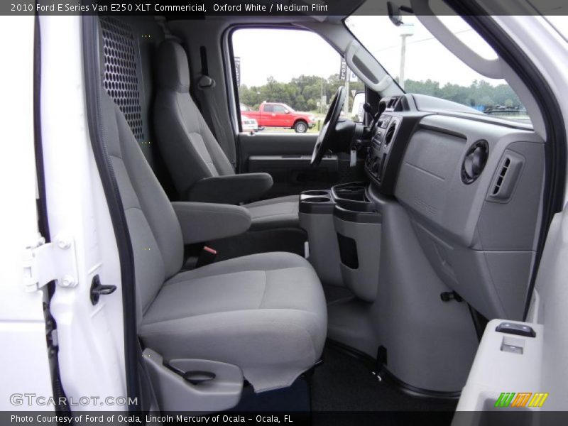 Oxford White / Medium Flint 2010 Ford E Series Van E250 XLT Commericial