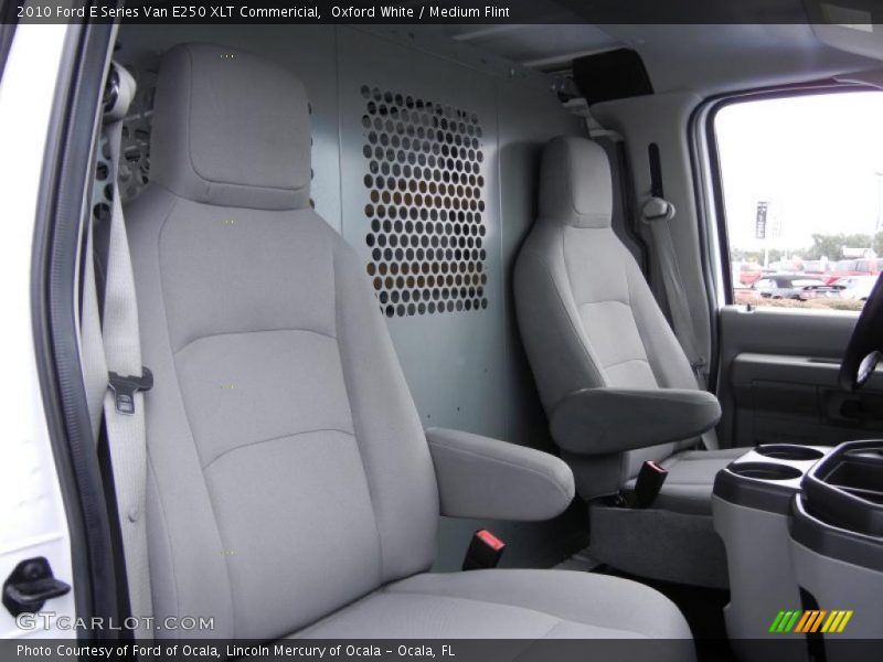 Oxford White / Medium Flint 2010 Ford E Series Van E250 XLT Commericial
