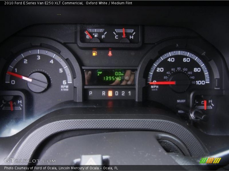 Oxford White / Medium Flint 2010 Ford E Series Van E250 XLT Commericial