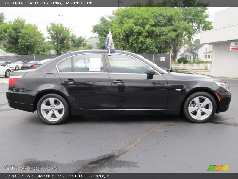 Jet Black / Black 2008 BMW 5 Series 528xi Sedan