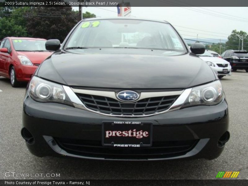 Obsidian Black Pearl / Ivory 2009 Subaru Impreza 2.5i Sedan