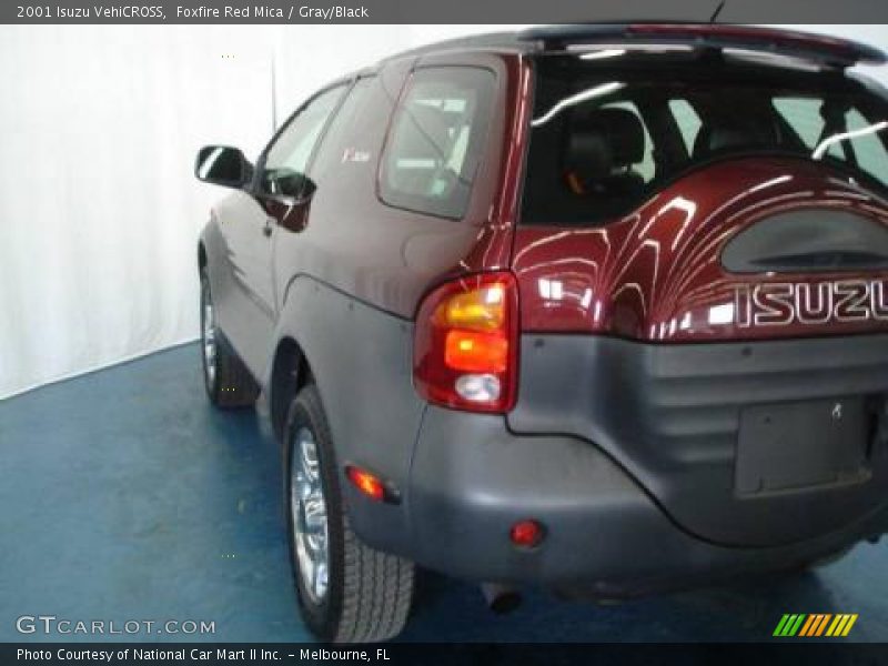 Foxfire Red Mica / Gray/Black 2001 Isuzu VehiCROSS