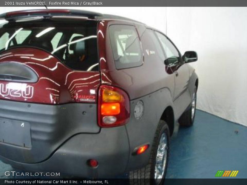 Foxfire Red Mica / Gray/Black 2001 Isuzu VehiCROSS