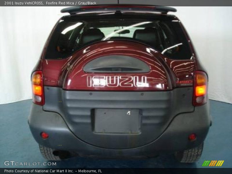 Foxfire Red Mica / Gray/Black 2001 Isuzu VehiCROSS