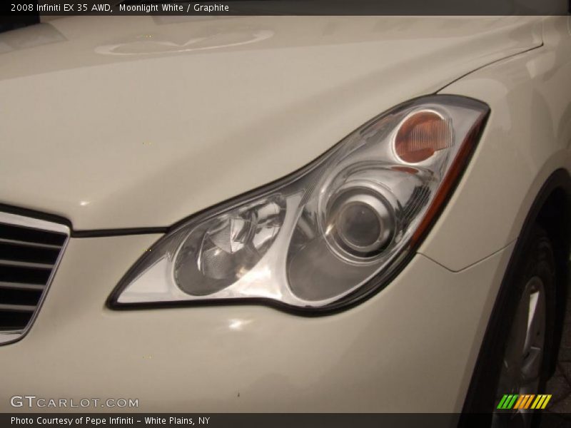 Moonlight White / Graphite 2008 Infiniti EX 35 AWD