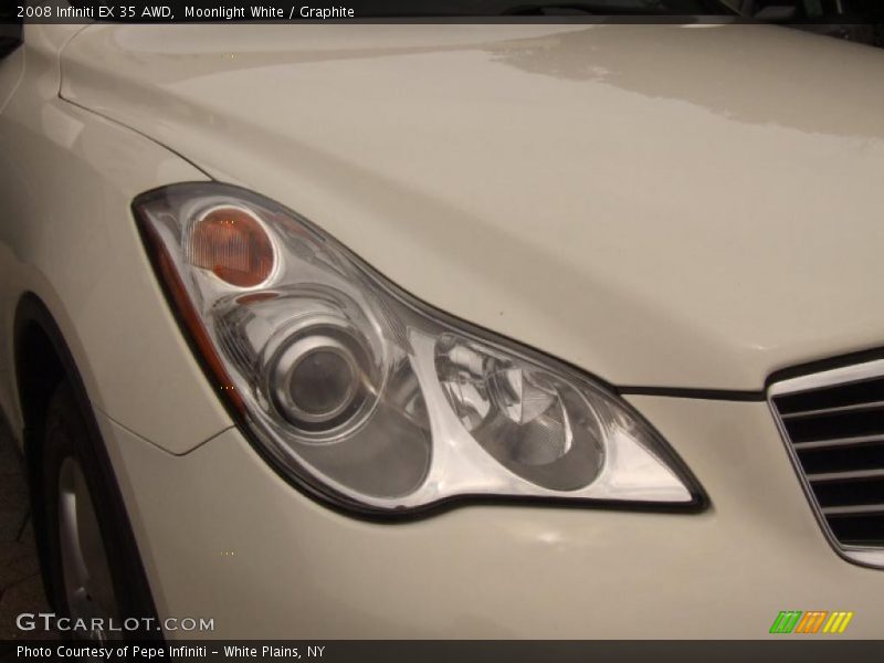 Moonlight White / Graphite 2008 Infiniti EX 35 AWD