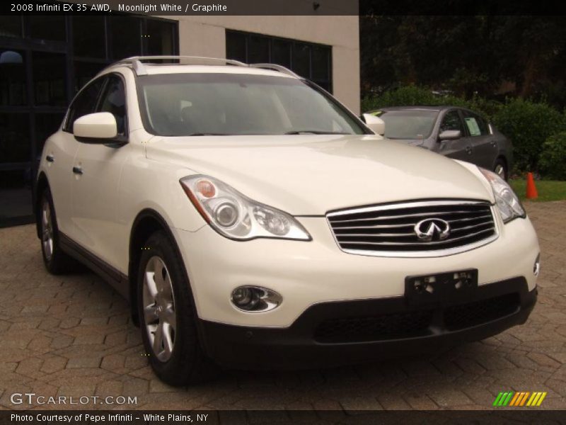 Moonlight White / Graphite 2008 Infiniti EX 35 AWD