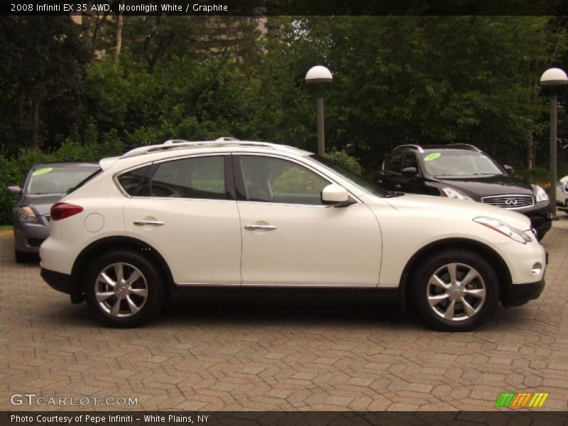 Moonlight White / Graphite 2008 Infiniti EX 35 AWD