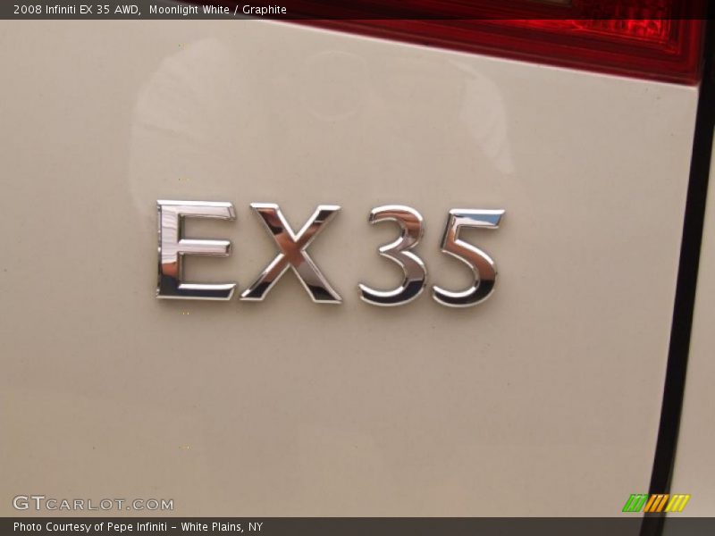Moonlight White / Graphite 2008 Infiniti EX 35 AWD