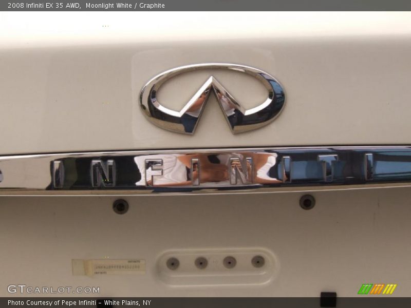 Moonlight White / Graphite 2008 Infiniti EX 35 AWD