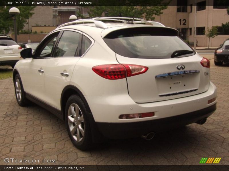 Moonlight White / Graphite 2008 Infiniti EX 35 AWD