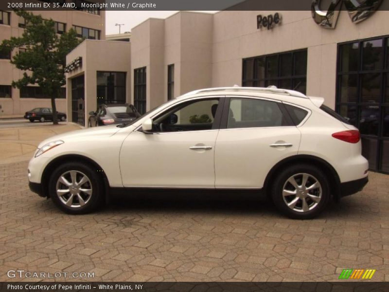 Moonlight White / Graphite 2008 Infiniti EX 35 AWD