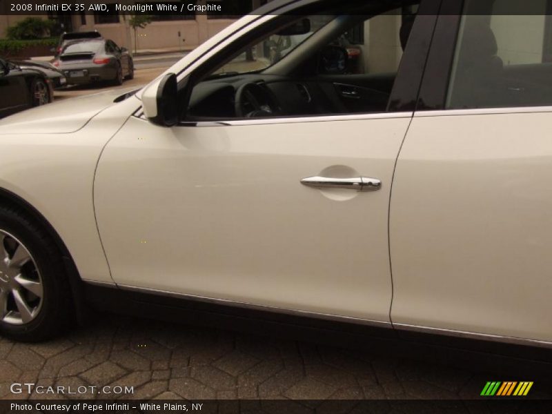 Moonlight White / Graphite 2008 Infiniti EX 35 AWD