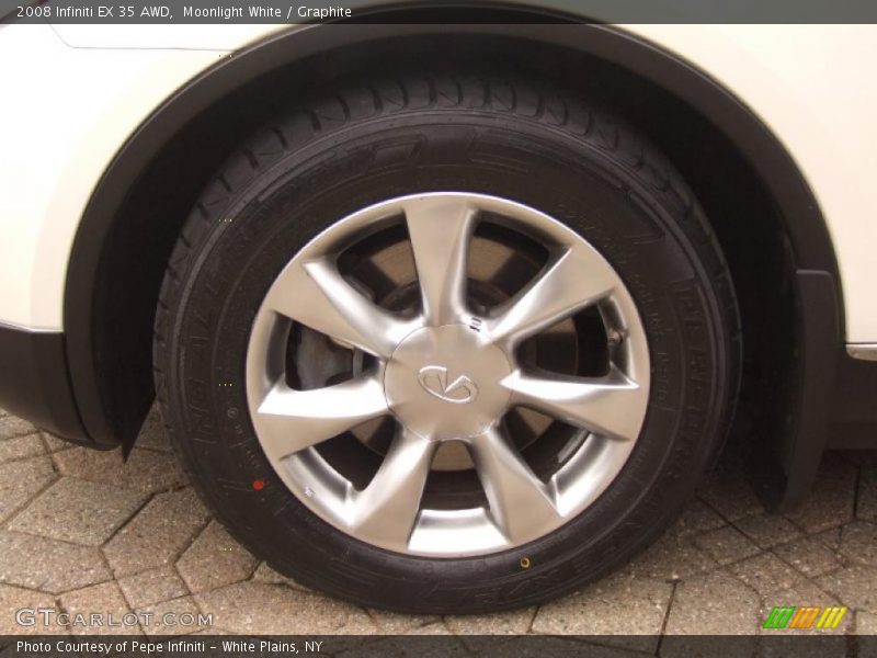 Moonlight White / Graphite 2008 Infiniti EX 35 AWD