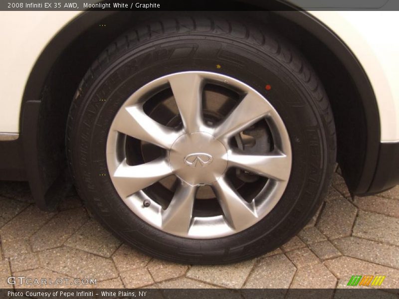 Moonlight White / Graphite 2008 Infiniti EX 35 AWD