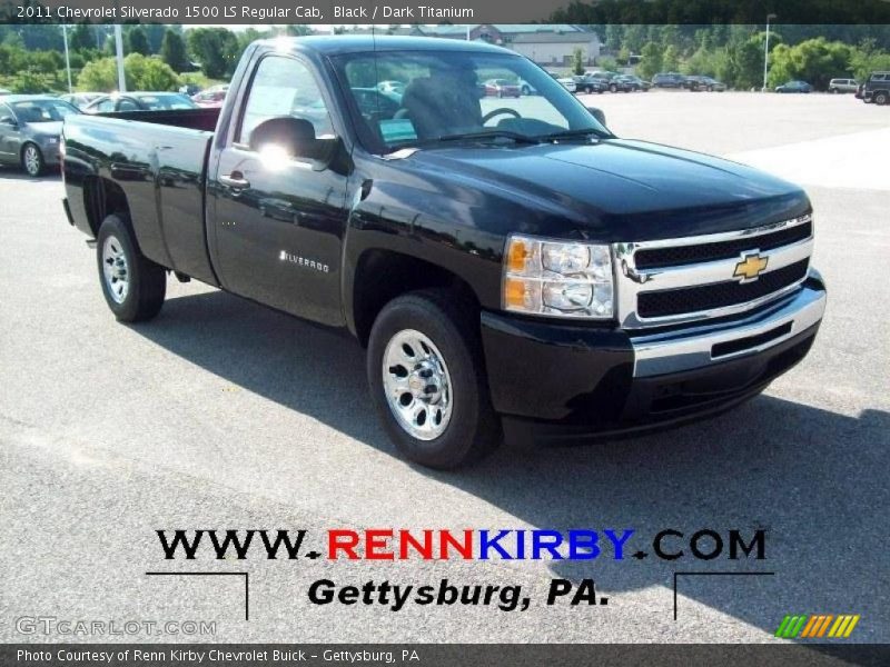 Black / Dark Titanium 2011 Chevrolet Silverado 1500 LS Regular Cab