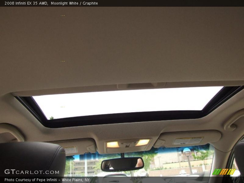 Moonlight White / Graphite 2008 Infiniti EX 35 AWD