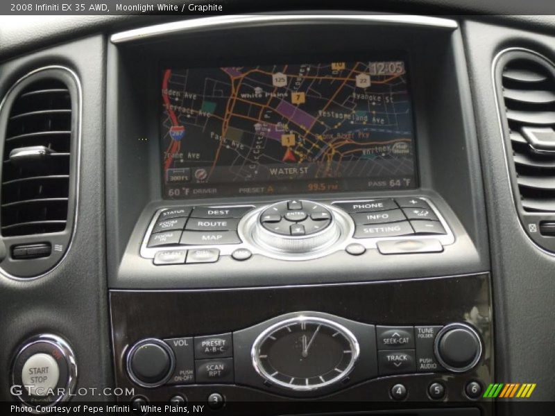 Moonlight White / Graphite 2008 Infiniti EX 35 AWD