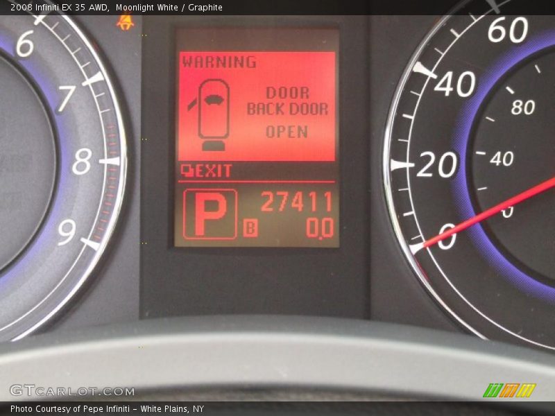 Moonlight White / Graphite 2008 Infiniti EX 35 AWD