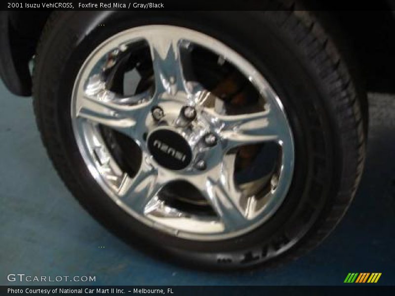 Foxfire Red Mica / Gray/Black 2001 Isuzu VehiCROSS